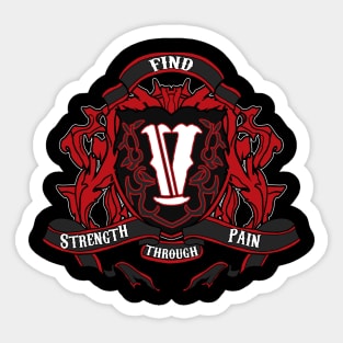 Find Strength Through Pain Sticker